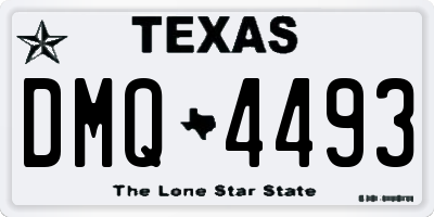 TX license plate DMQ4493