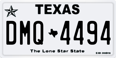 TX license plate DMQ4494