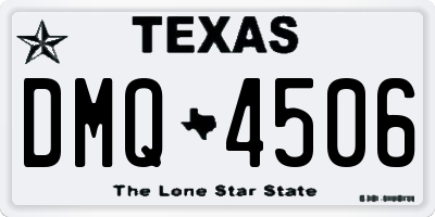 TX license plate DMQ4506