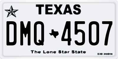 TX license plate DMQ4507