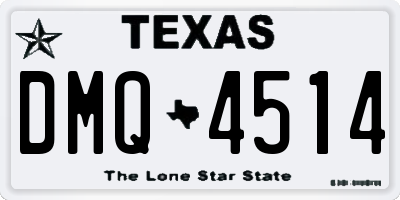 TX license plate DMQ4514