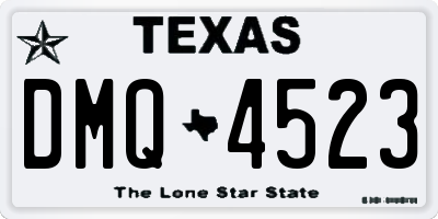 TX license plate DMQ4523