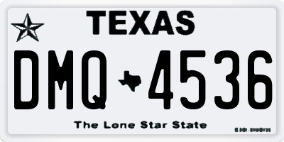 TX license plate DMQ4536
