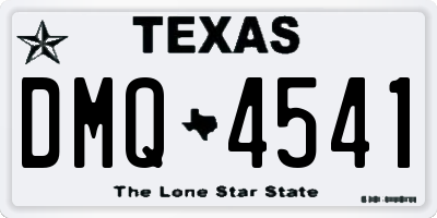 TX license plate DMQ4541