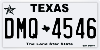 TX license plate DMQ4546