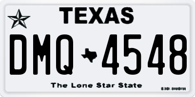 TX license plate DMQ4548