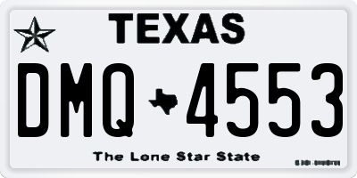 TX license plate DMQ4553