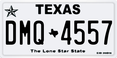 TX license plate DMQ4557