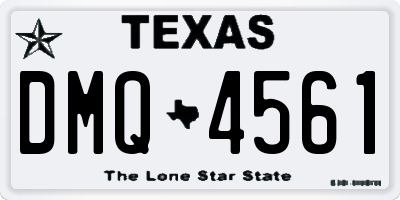 TX license plate DMQ4561