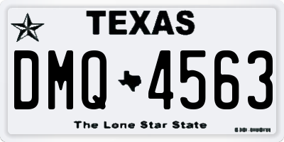 TX license plate DMQ4563