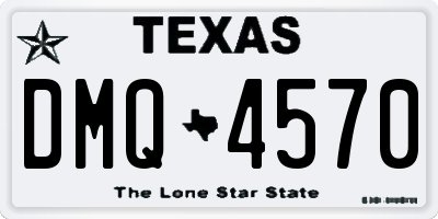 TX license plate DMQ4570