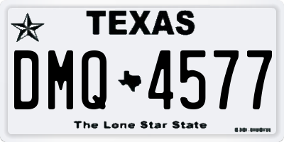 TX license plate DMQ4577
