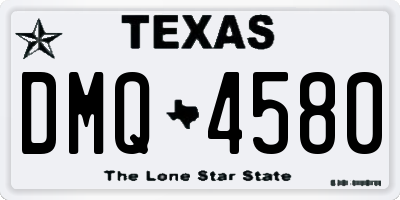 TX license plate DMQ4580