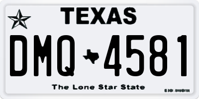TX license plate DMQ4581