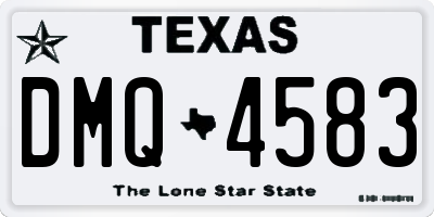 TX license plate DMQ4583
