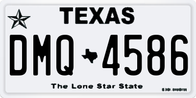 TX license plate DMQ4586