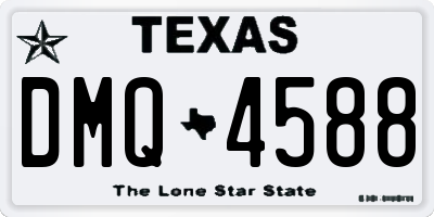 TX license plate DMQ4588