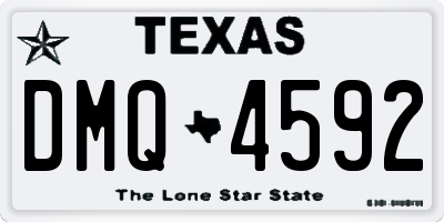 TX license plate DMQ4592