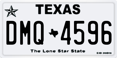 TX license plate DMQ4596