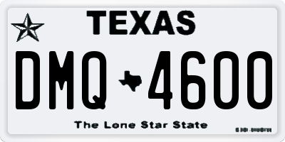 TX license plate DMQ4600