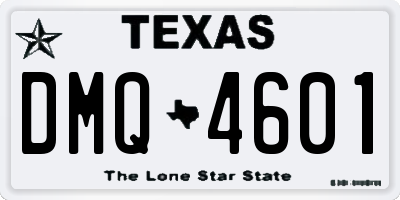 TX license plate DMQ4601