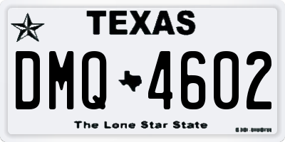 TX license plate DMQ4602