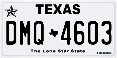 TX license plate DMQ4603