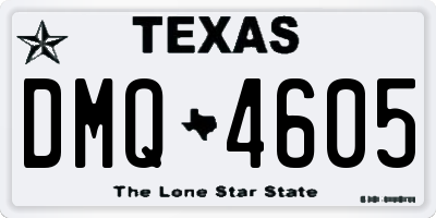 TX license plate DMQ4605