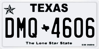 TX license plate DMQ4606