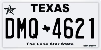 TX license plate DMQ4621