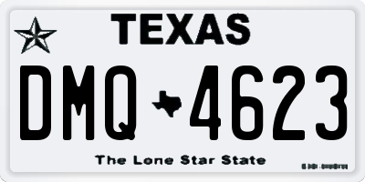TX license plate DMQ4623