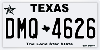 TX license plate DMQ4626