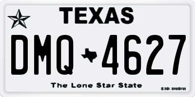 TX license plate DMQ4627