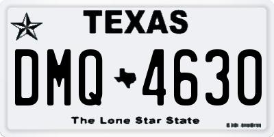 TX license plate DMQ4630