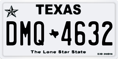 TX license plate DMQ4632