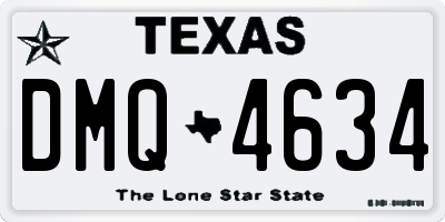 TX license plate DMQ4634