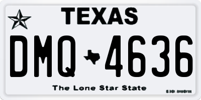 TX license plate DMQ4636