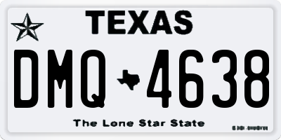 TX license plate DMQ4638