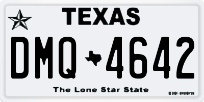 TX license plate DMQ4642