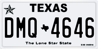 TX license plate DMQ4646