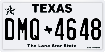 TX license plate DMQ4648