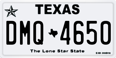 TX license plate DMQ4650