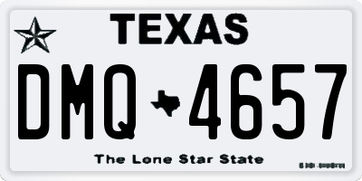 TX license plate DMQ4657