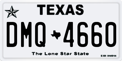 TX license plate DMQ4660