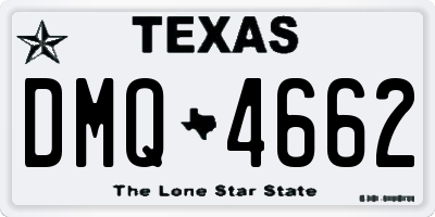 TX license plate DMQ4662
