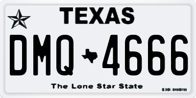 TX license plate DMQ4666