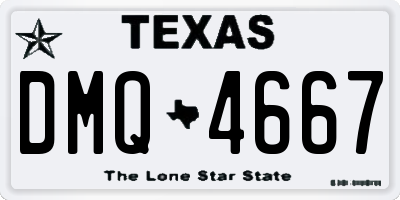 TX license plate DMQ4667