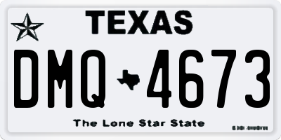 TX license plate DMQ4673