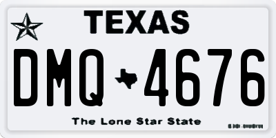 TX license plate DMQ4676