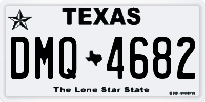 TX license plate DMQ4682
